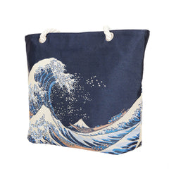 ROPE-BM-WAVE | Great Wave off Kanagawa Rope Tote Beach Bag