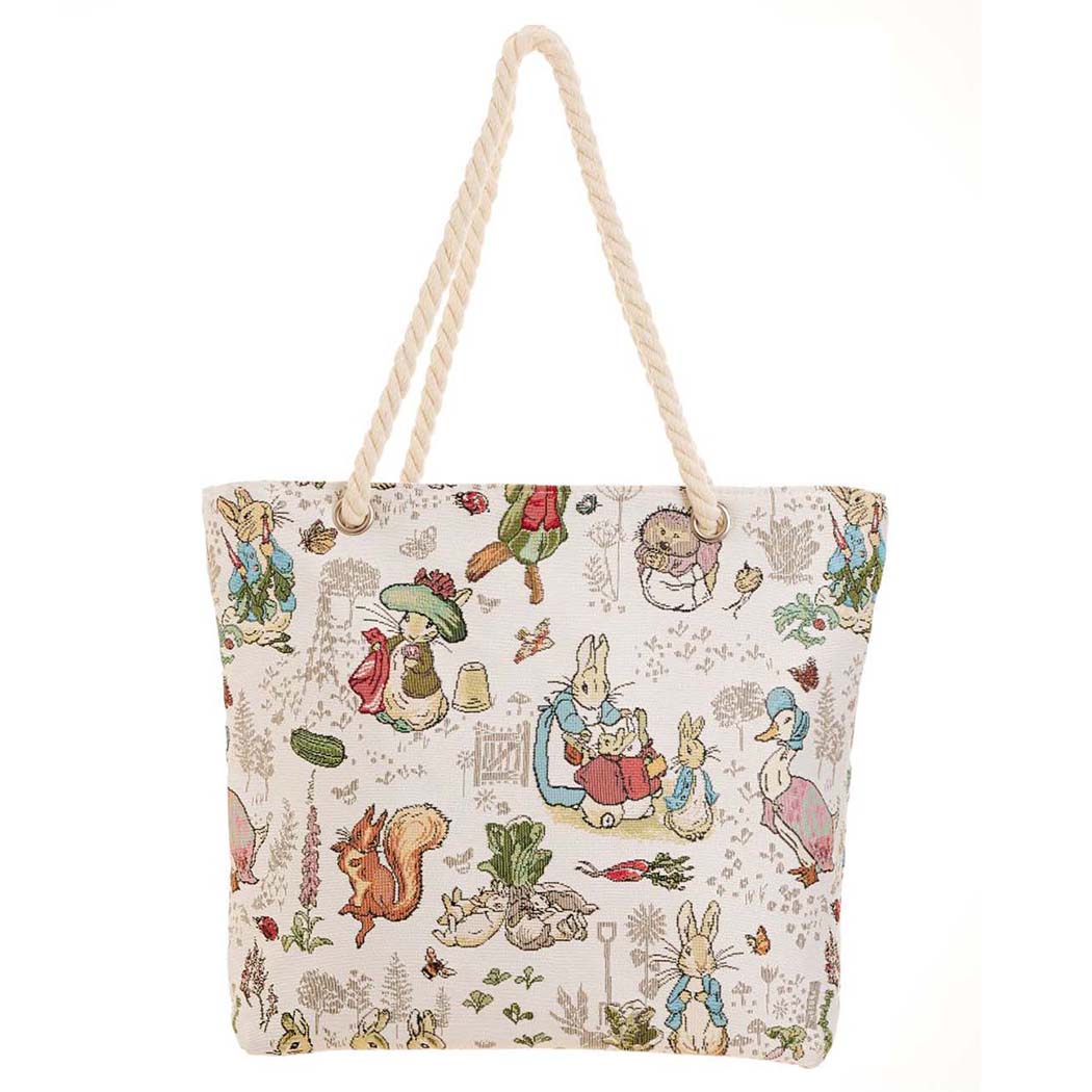 ROPE-BP-PETER | Peter Rabbit Rope Tote Beach Bag