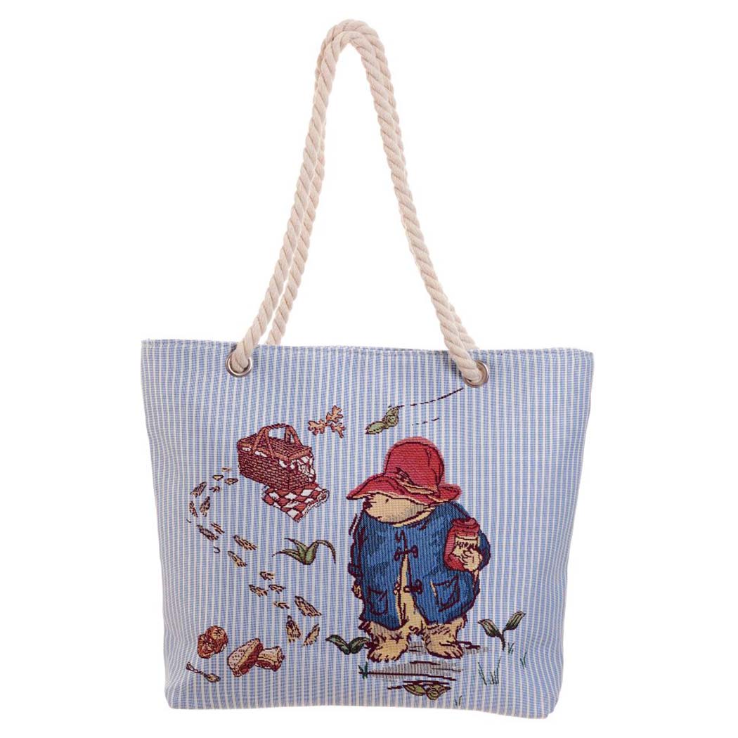ROPE-PADD-CMM | Paddington Bear Marmalade Rope Tote Beach Bag