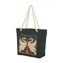 ROPE-SWAN | Swan, Iris and Rush Rope Tote Beach Bag