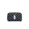 BEAUTY-BLV-DENIM | Toiletry Bag in Denim Monogram with Teddy Bear