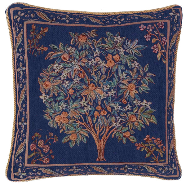 CCOV-ART-LU-TREEBL Cushion Cover Tree of Life Blue W45 x H45 CM (W18 x H18 INCH)