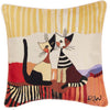 CCOV-RWC-COPPIA | Cappia Cat Rosina Cat Design Home Pillow Case/ Cushion Cover 18x18 Inch
