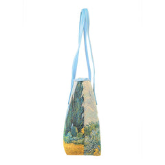 COLL-ART-VG-WHEAT | Van Gogh Wheatfield College/Shoulder Tote Bag
