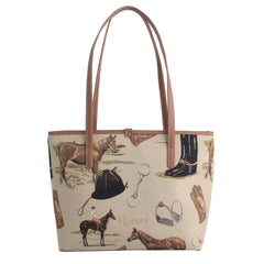 COLL-HOR | Horse College/Shoulder Tote Bag