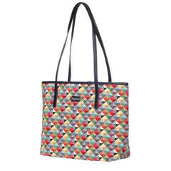 COLL-MTRI | Multicolor Triangle College/Shoulder Tote Bag