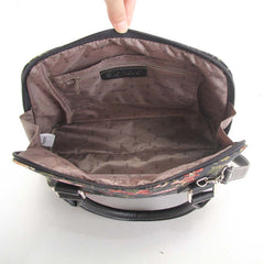 CONV-MGDBK | Morning Garden Black Convertible Top Handle Purse Handbag