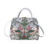 CONV-STGR | William Morris Strawberry Thief Grey Convertible Top Handle Purse Handbag