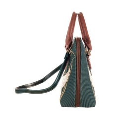 CONV-SWAN | Swan, Rush and Iris Convertible Top Handle Purse Handbag