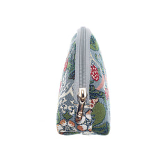 COSM-STGR| Strawberry Thief Grey Cosmetic Make Up Bag