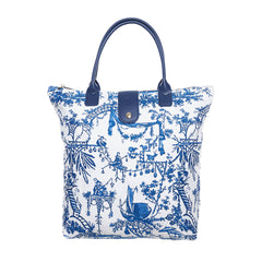 FOLD-BM-CHINO| THE BRITISH MUSEUM CHINOISERIE FOLDING BAG