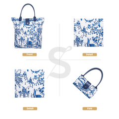 FOLD-BM-CHINO| THE BRITISH MUSEUM CHINOISERIE FOLDING BAG