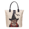 FOLD-BTH-MAGICCAT | Magic Cat Beige Folding Bag