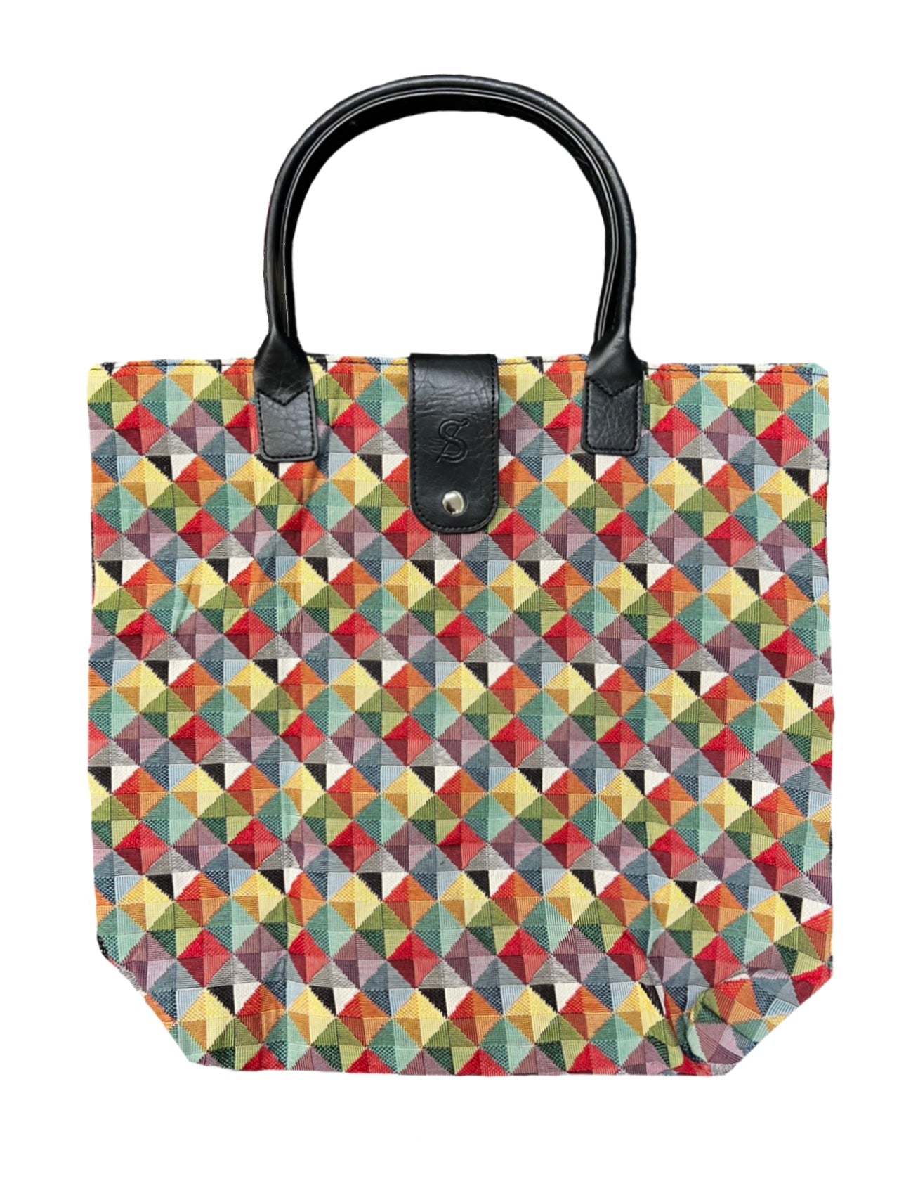 FOLD-MTRI | MULTICOLOR TRIANGLES FOLDING BAG