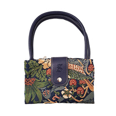 FOLD-STBL | STRAWBERRY THIEF BLUE FOLDING BAG
