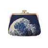 FRMP-BM-WAVE | Great Wave off Kanagawa Coin Clasp Frame Purse