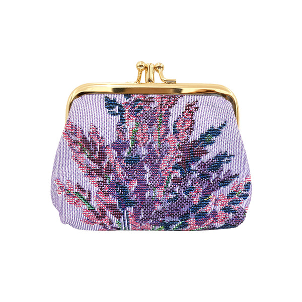 FRMP-LAVENDER | Lavender Coin Clasp Frame Purse Wallet