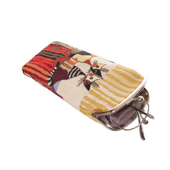 GPCH-RWC-COPPIA | Cappia Cat Brown Glasses Pouch/ Case