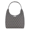 HOBO-LUXOR | BLACK AND WHITE LUXOR HOBO HANDBAG SHOULDER BAG