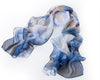 SC-Chiffon Lotus Navy | Chiffon Scarf