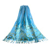 SC-PASH-ART-ALMOND | Van Gogh Almond Blossom Blue Art Pashmina