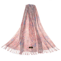 SC-PASH-ART-HYACIN | Hyacinth Pink Art Pashmina