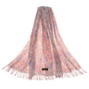 SC-PASH-ART-HYACIN | Hyacinth Pink Art Pashmina