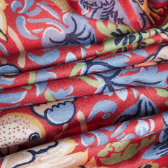 SC-PASH-ART-STRD | William Morris Strawberry Thief Red Art Pashmina