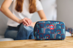 BEAUTY-TFL-PICCA-GAP | Beauty Bag TfL Piccadilly Moquette Mind The Gap