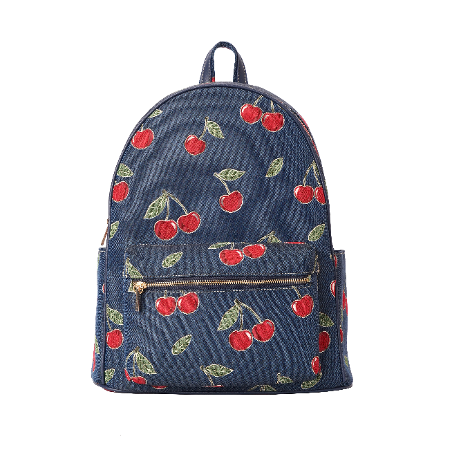 BIGPK-CHERRY-BLUE | Cherry Denim Blue Big Rucksack