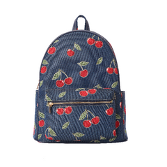 BIGPK-CHERRY-BLUE | Cherry Denim Blue Big Rucksack
