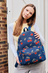 BIGPK-CHERRY-BLUE | Cherry Denim Blue Big Rucksack