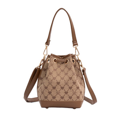 BUCK-BLV-BEIGE | B-Loved Bear Beige Bucket Handbag