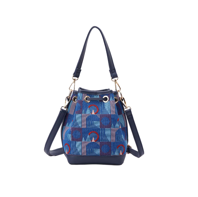 BUCK-TFL-PICCA-GAP | Bucket Handbag TfL Piccadilly Moquette Mind the Gap
