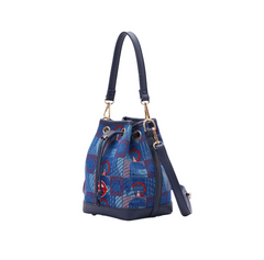 BUCK-TFL-PICCA-RED | Bucket Handbag TfL Piccadilly Moquette Red Roundel