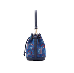 BUCK-TFL-PICCA-RED | Bucket Handbag TfL Piccadilly Moquette Red Roundel