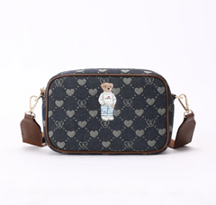 CAMERA-BLV-DENIM | B-Loved Camera Crossbody Bag On Blue Denim Monogram