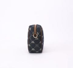 CAMERA-BLV-DENIM | B-Loved Camera Crossbody Bag On Blue Denim Monogram