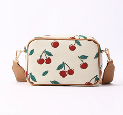 CAMERA-CHERRY-CREAM | Cherry Camera Crossbody Bag In Cream Backdrop