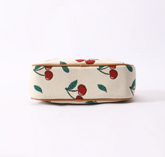 CAMERA-CHERRY-CREAM | Cherry Camera Crossbody Bag In Cream Backdrop