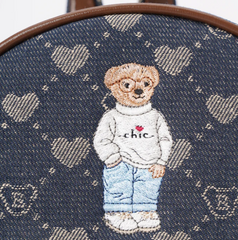 DAPK-BLV-DENIM | B-Loved Small Rucksack On Blue Denim Monogram