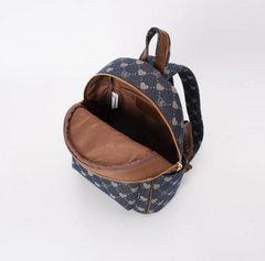 DAPK-BLV-DENIM | B-Loved Small Rucksack On Blue Denim Monogram