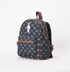 DAPK-BLV-DENIM | B-Loved Small Rucksack On Blue Denim Monogram