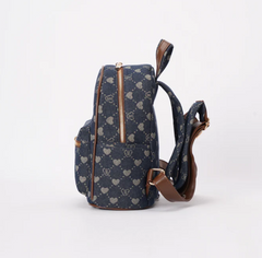 DAPK-BLV-DENIM | B-Loved Small Rucksack On Blue Denim Monogram