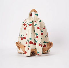 DAPK-CHERRY-CREAM | Cherry Small Rucksack In Cream Backdrop