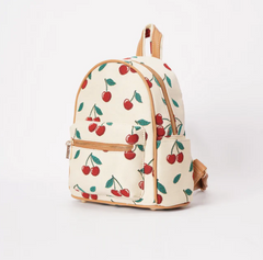 DAPK-CHERRY-CREAM | Cherry Small Rucksack In Cream Backdrop