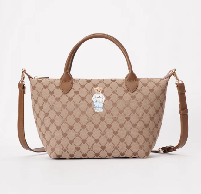 GRAB-BLV-BEIGE | B-Loved Grab Handbag On Beige Monogram