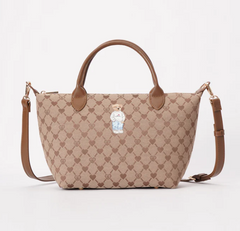 GRAB-BLV-BEIGE | B-Loved Grab Handbag On Beige Monogram