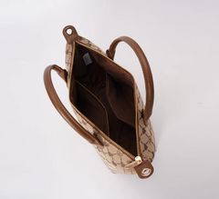 GRAB-BLV-BEIGE | B-Loved Grab Handbag On Beige Monogram