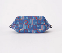 GRAB-TFL-PICCA-RED | TfL Piccadilly Moquette Red Roundel Grab Handle Handbag